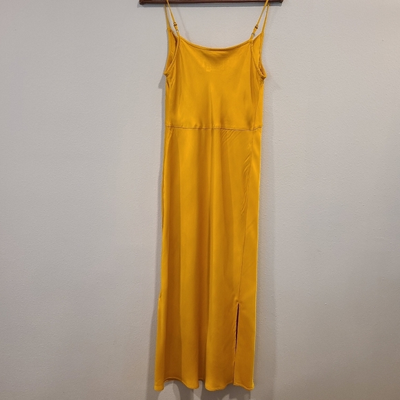 By Anthropologie Elyse Bias Satin Slip Dress -Rare Color - Picture 4 of 6